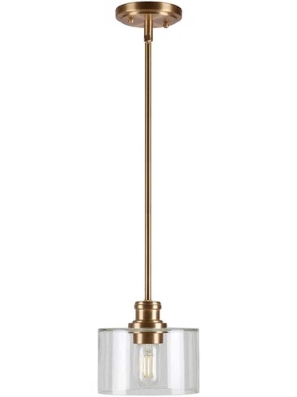 NIB Forte Lighting 2748-01-12 Mini Pendant Soft Gold